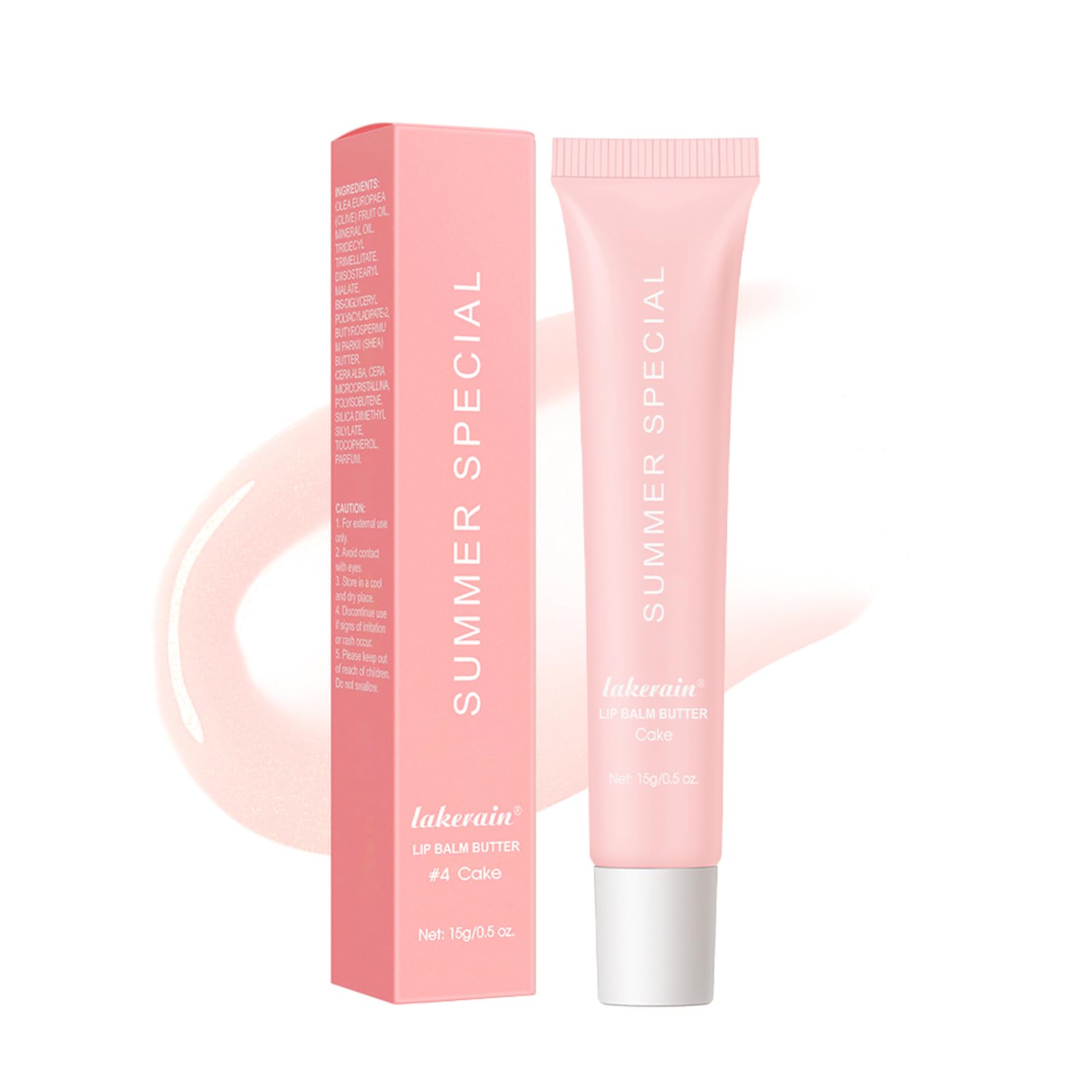 Summer Special Lip Butter Balm - Ultra-Hydrating, Nourishing Lip Care with Natural Ingredients, Shea Butter & Olive Oil, Soothes & Softens Dry Lips (4PCS, 0.5 Fl Oz (Pack of 4))